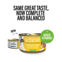 Schesir Complete & Balanced Nutrition Wet Cat Food in Jelly Can – Tuna with Surimi 85g - Buy 24 pcs and get 12 pcs free