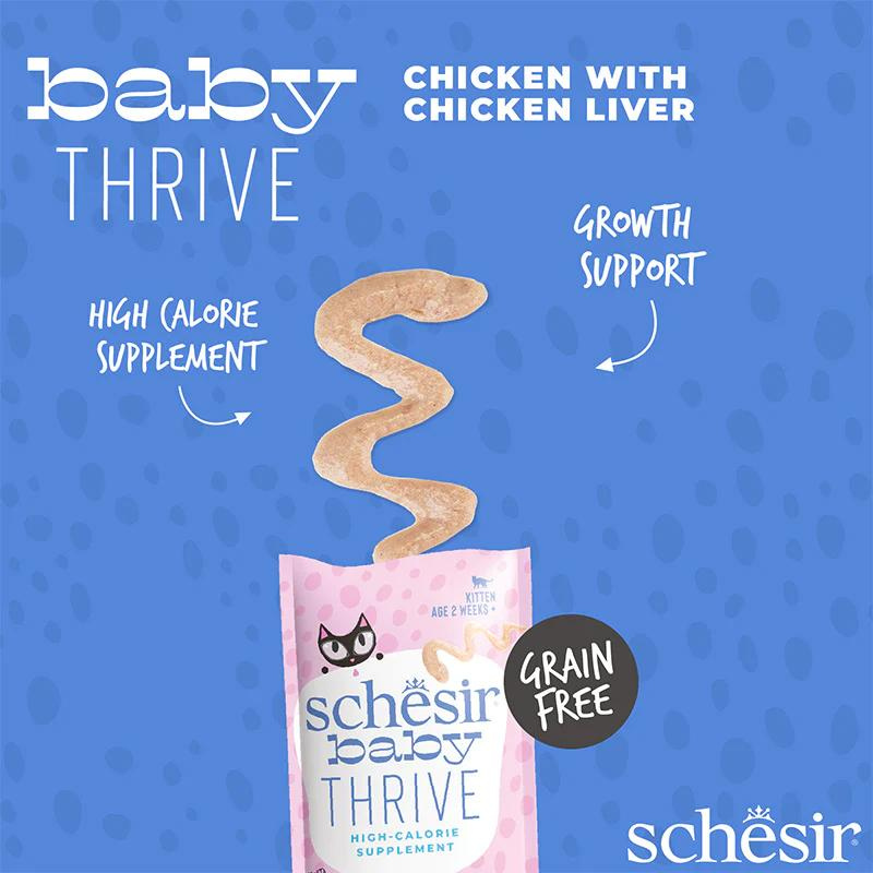 Schesir Baby Thrive Mousse Kitten - Chicken 160g (20x8g)