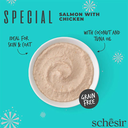 Schesir Special Mousse (Skin & Coat) For Cat - Salmon With Chicken 70g (Min Order- 12 Pouch)