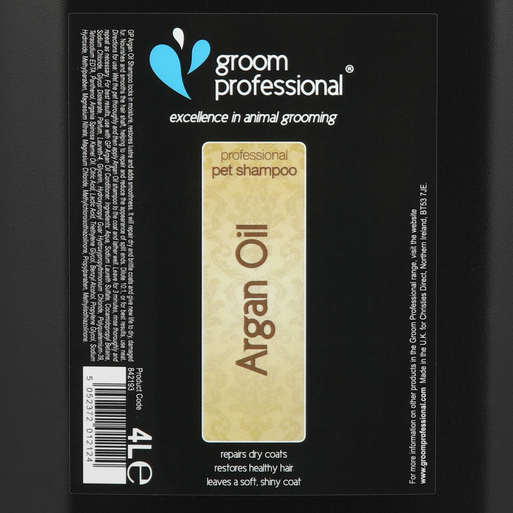 Groom Professional Argan Oil Shampoo[Volume - 4 litre]