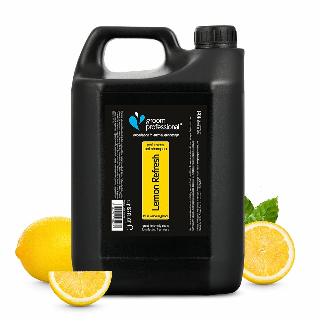 Groom Professional Lemon Refresh Shampoo[Volume - 4 litre, Flavor - Fresh Lemon]