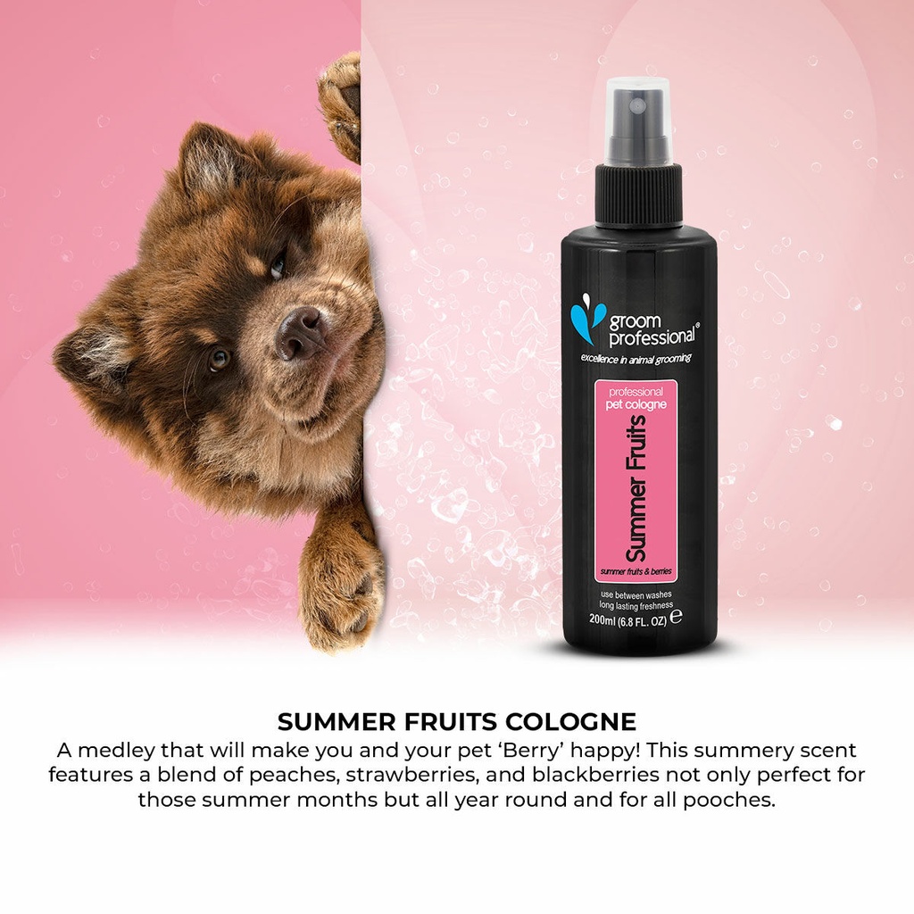 Groom Professional Summer Pet Fruits Cologne | Perfume[Flavor - Summer Fruits & Berries, Volume - 200 ml]