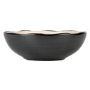 Duvo+ Feeding Bowl Stone Organic S - 200ml - 12x12x4cm Black/White