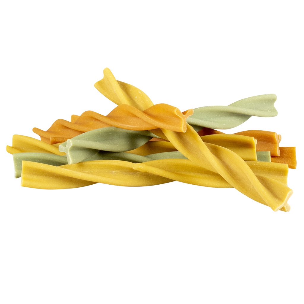 Duvo+ Garden Bites Fruity Dental Swirls 16cm - 18g Mixed Colors, (Min Order - 45pcs)