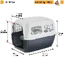 Ferplast Clipper 6 Carrier For Medium Or Large Dogs
93 x 65 x H 68 cm (IATA Approved)