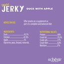 Schesir GF Dog Snacks Jerky 145g - Duck with Apple