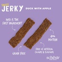 Schesir GF Dog Snacks Jerky 145g - Duck with Apple