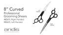 Andis 8" Curved Shear — Right Handed