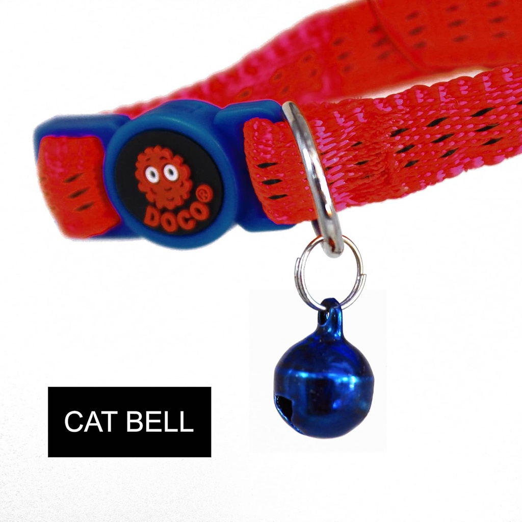 Doco Puffy Cat Collar (DCAT010)[Color - Orange]