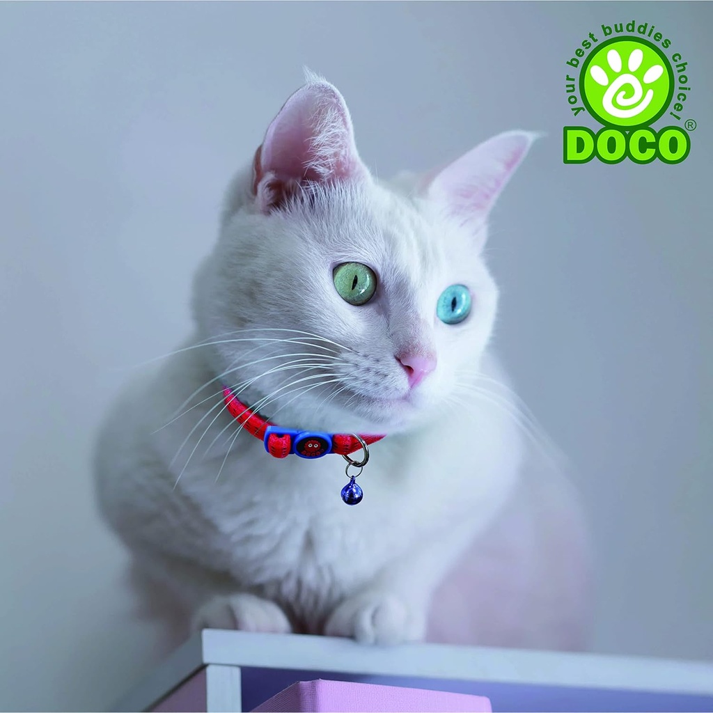 Doco Puffy Cat Collar (DCAT010)[Color - Orange]