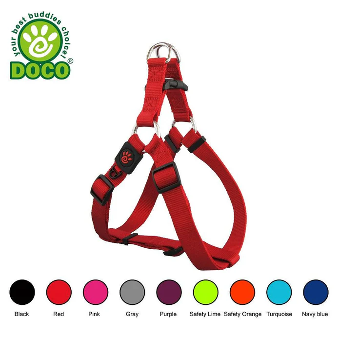 DOCO® Signature Step-In Harness-2.0 x 53-77cm(M)-Red