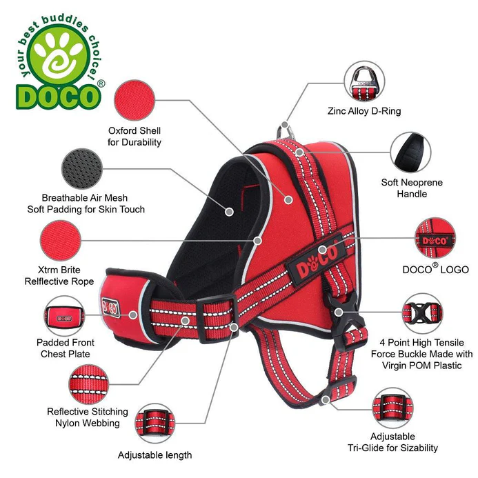 DOCO® VERTEX Power Harness 3.2 x 78-96cm(L) Turquoise