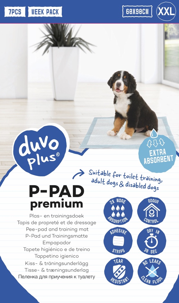 Duvo+ Pet Pad Premium Week Pack XXL-60x90cm 7pcs