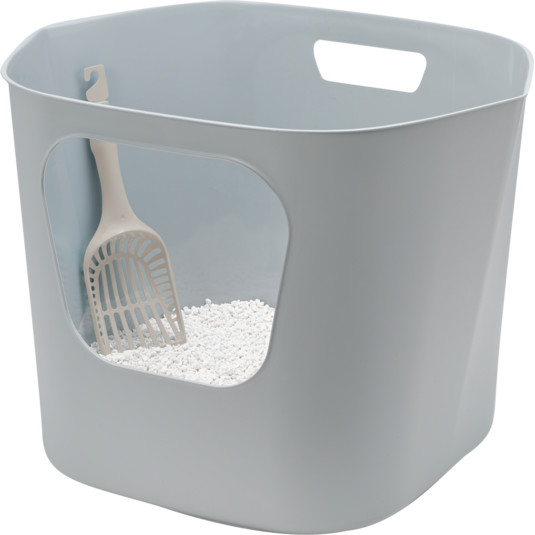 Moderna Lotus Cat Litter Box 54.4 x 43.9 x 40.5 cm-Grey