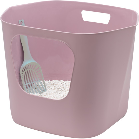 Moderna Lotus Cat Litter Box 54.4 x 43.9 x 40.5 cm-Soft Lila