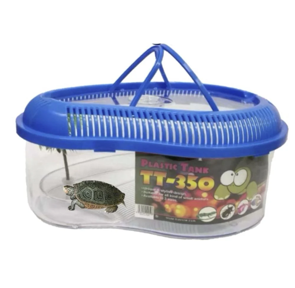 KW Zone Turtle Tank With Cover[Dimension - 35 x 15.5cm]