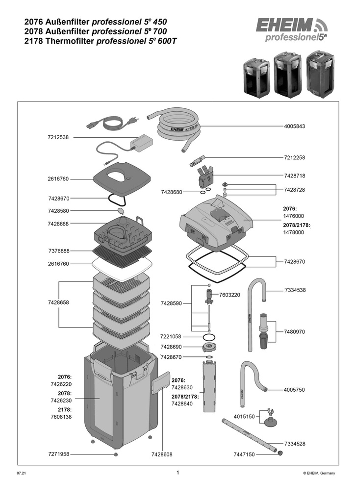 EHEIM professionel 5e 450 external filter