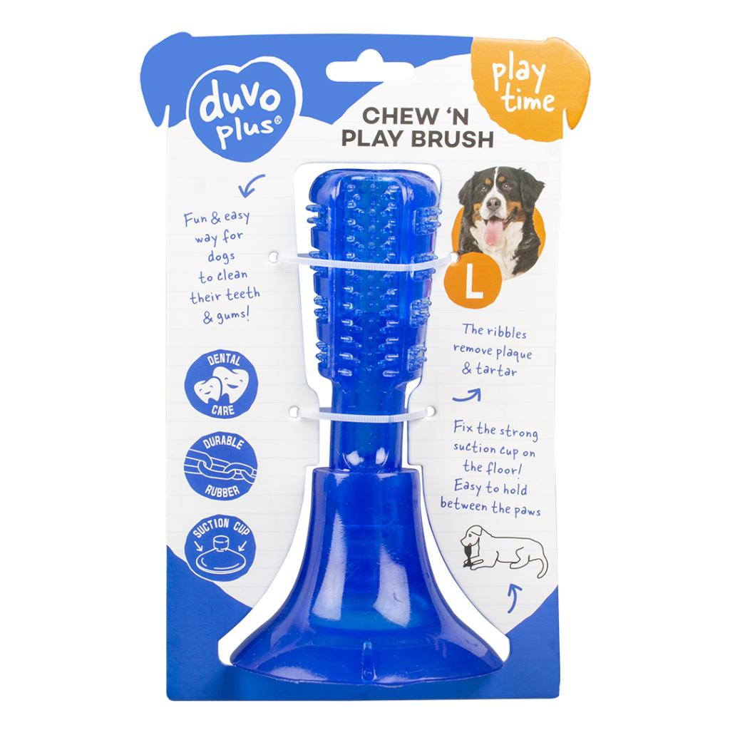 Duvo+ Chew 'n Play Brush Fix L - 18,5x10,3x10,3cm, Blue[Size - L]