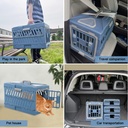 Pado Foldable Pet Carrier 56x33x37cm-Blue Colour