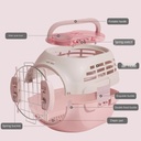 Pado Guard Pet Carrier 49x31.5x28cm-Pink