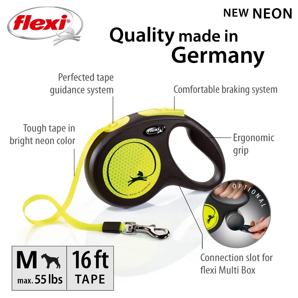 Flexi New Neon Yellow Tape[Length - 3M, Size - XS]