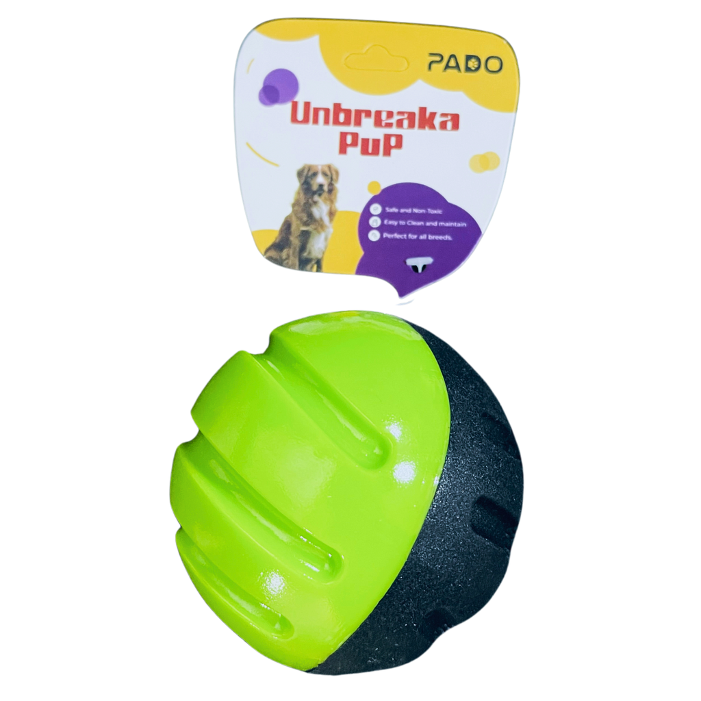 Pado Green And Black Ball Tougher Toy (⌀9.5cm)