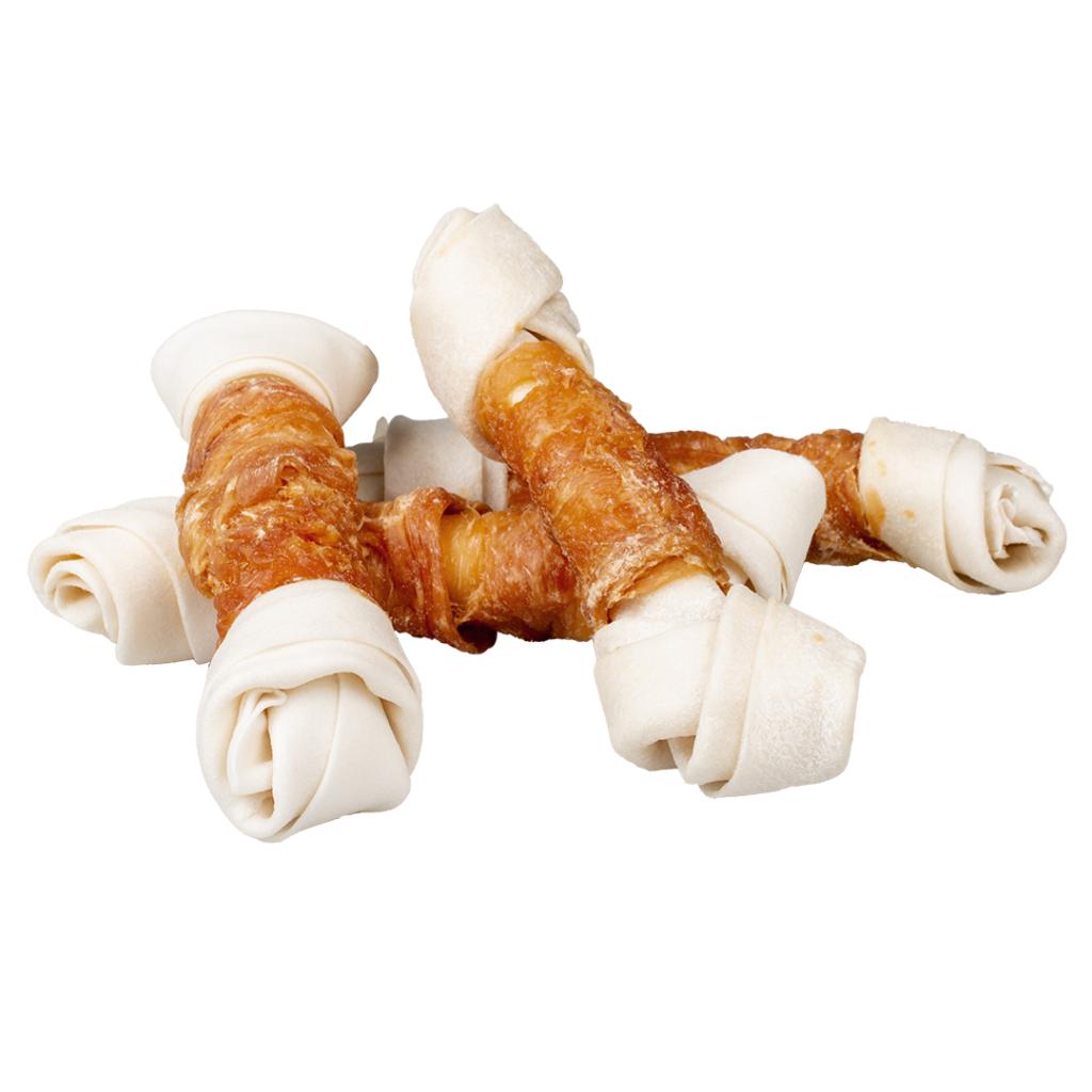 Duvo+ Chicken & Rawhide Small Bones[Weight - 1000g, Count - 13]