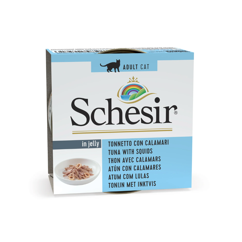Schesir Cat Wet Food-Tuna With Squids (Min Order 85g - 14pcs)[Weight - 85g]