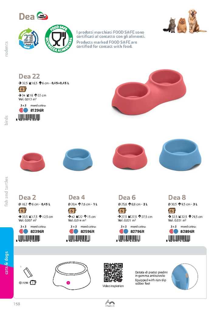 Imac Dea 6 Plastic Bowl 2nd life- 2Ltr-Assorted Colors
