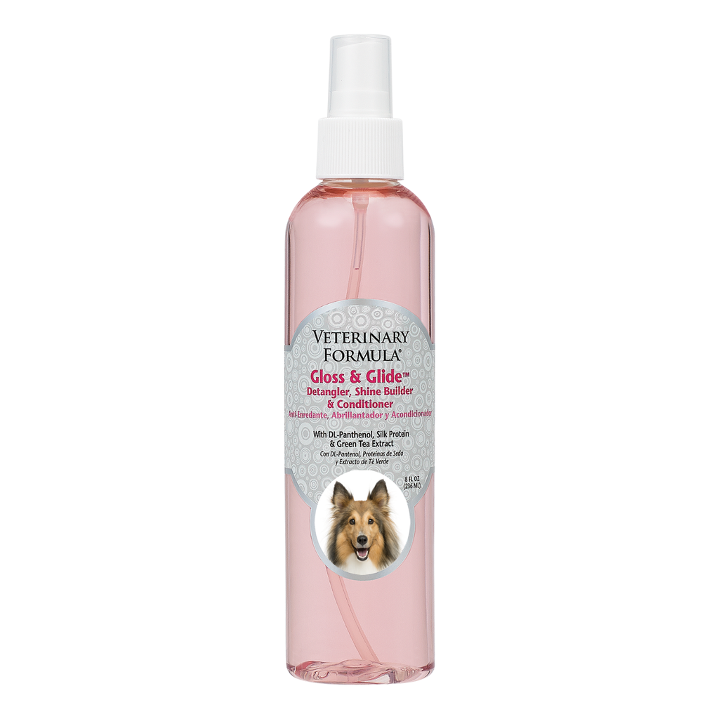 Synergy Labs Veterinary Formula Gloss and Glide Detangler, Shine Builder & Conditioner 8 oz -236 ml
