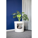 Moderna Hidden Planter Litter Box-WithPlant L 49.5 x W 49.5 x H 48.5 cm