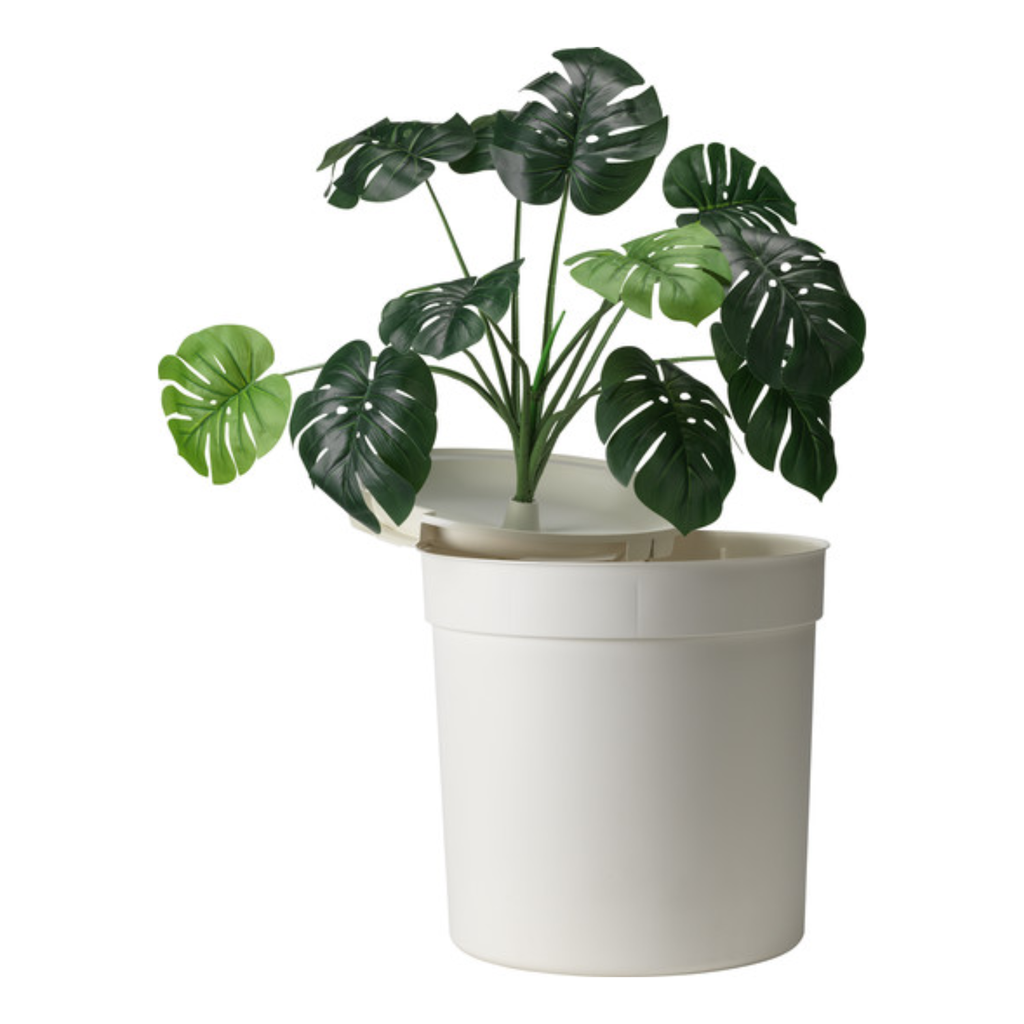 Moderna Hidden Planter Litter Box-WithPlant L 49.5 x W 49.5 x H 48.5 cm