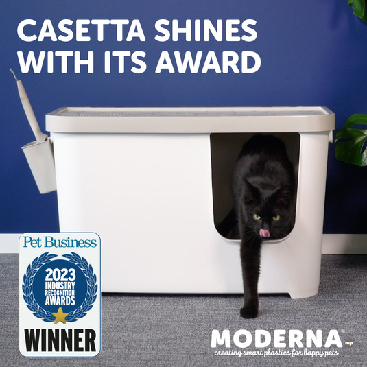 Moderna Casetta Camelia Revolutionary Litter Box- Soft White, L 75.7 x W 45 x H 45 cm