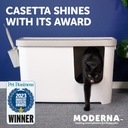 Moderna Casetta Camelia Revolutionary Litter Box- Soft White, L 75.7 x W 45 x H 45 cm