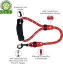 DOCO® 20" Rope Leash W/ ErgoCurve Foam Handle Ver.2 (DCROPE2020)[Color - Black, Size - L]