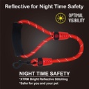 DOCO® 20" Rope Leash W/ ErgoCurve Foam Handle Ver.2 (DCROPE2020)[Color - Black, Size - L]