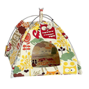 Pado Pattern Bird Tend House - 14x15x14 cm