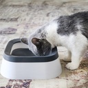 Pado Classic Square Anti-Spil Pet Bowl 21x21x7.8cm[1000ml]-Grey