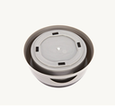 Pado Classic Round Anti-Spil Pet Bowl 15.3×18.9×8cm-Grey