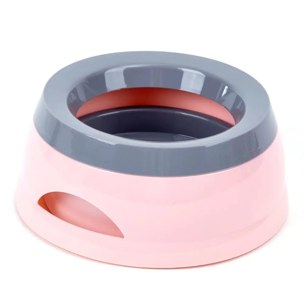 Pado Classic Round Anti-Spil Pet Bowl 15.3×18.9×8cm-Pink