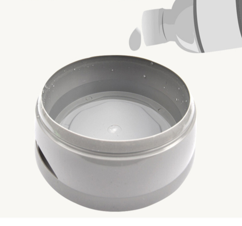 Pado Classic Round Anti-Spil Pet Bowl 15.3×18.9×8cm-Green