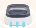 Pado Square Anti-Spil Pet Bowl 21x21x7.8cm[1000ml] -Rose Red