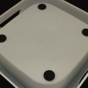 Pado Classic Square Anti-Spil Pet Bowl 21x21x7.8cm[1000ml]-Grey