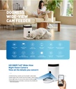 Dogness Panoramic Cam Smart Feeder Pet Food Dispenser With  HD-1080p Wide-View Camera & App Control- 3.6L