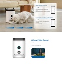 Dogness Panoramic Cam Smart Feeder Pet Food Dispenser With  HD-1080p Wide-View Camera & App Control- 3.6L