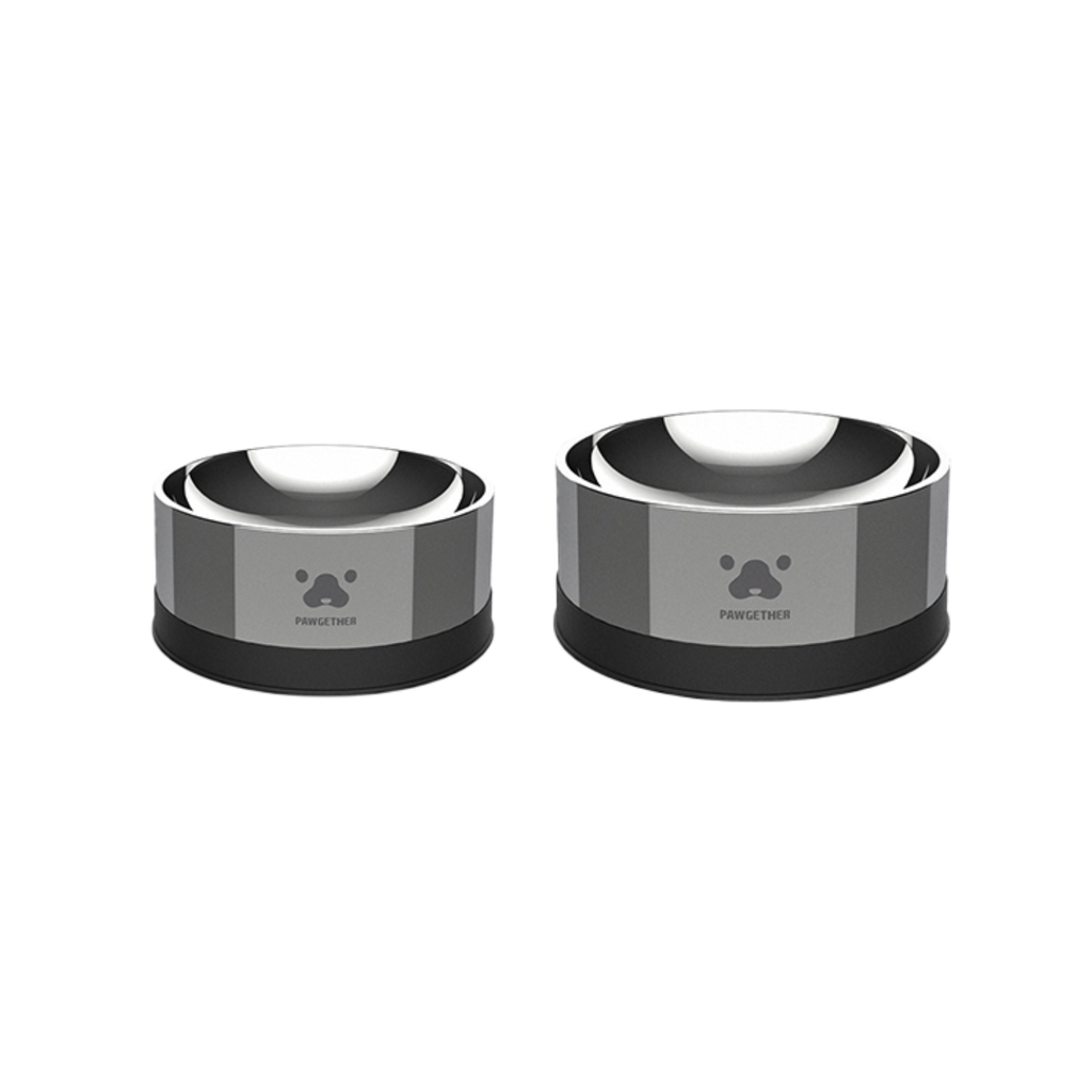 Pawgether Stainless Steel Pet Bowl - 2 Series 15.6x15.6x6.7cm [Upper:400ml;Bottom:170ml]