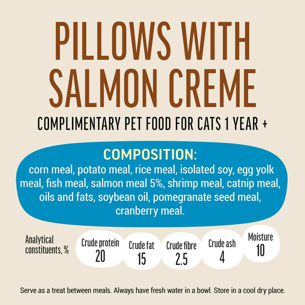 Cat Fest Pillows With Salmon Cream[Weight - 30g]