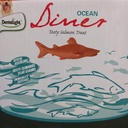 Dentalight 3" Ocean Diner Tasty Salmon Dog Treat [50pcs x 9g] -Display Box