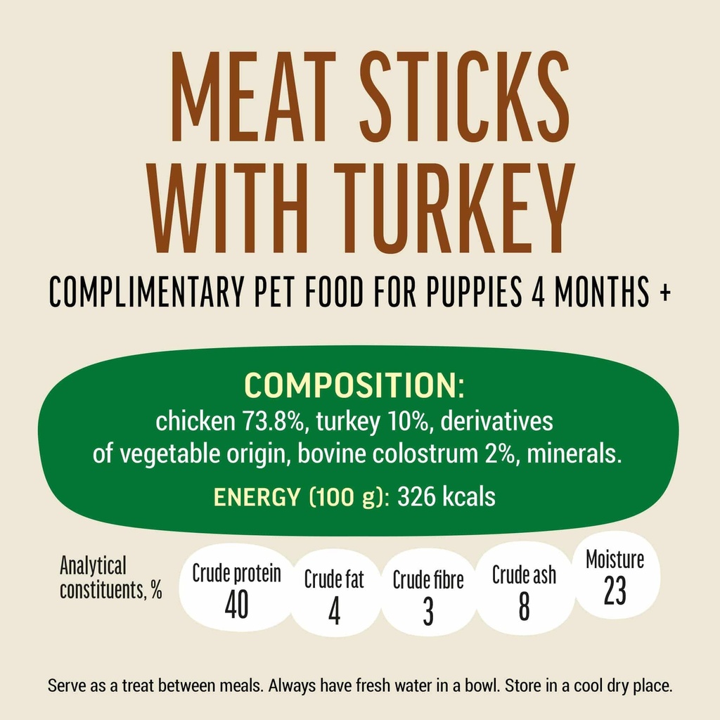 Dog Fest Turkey Stick With Colostrum 45g[Weight - 45g]