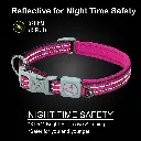 DOCO VARIO O - Ring Collar with Reflective Stitching[Color - Grey, Size - S]